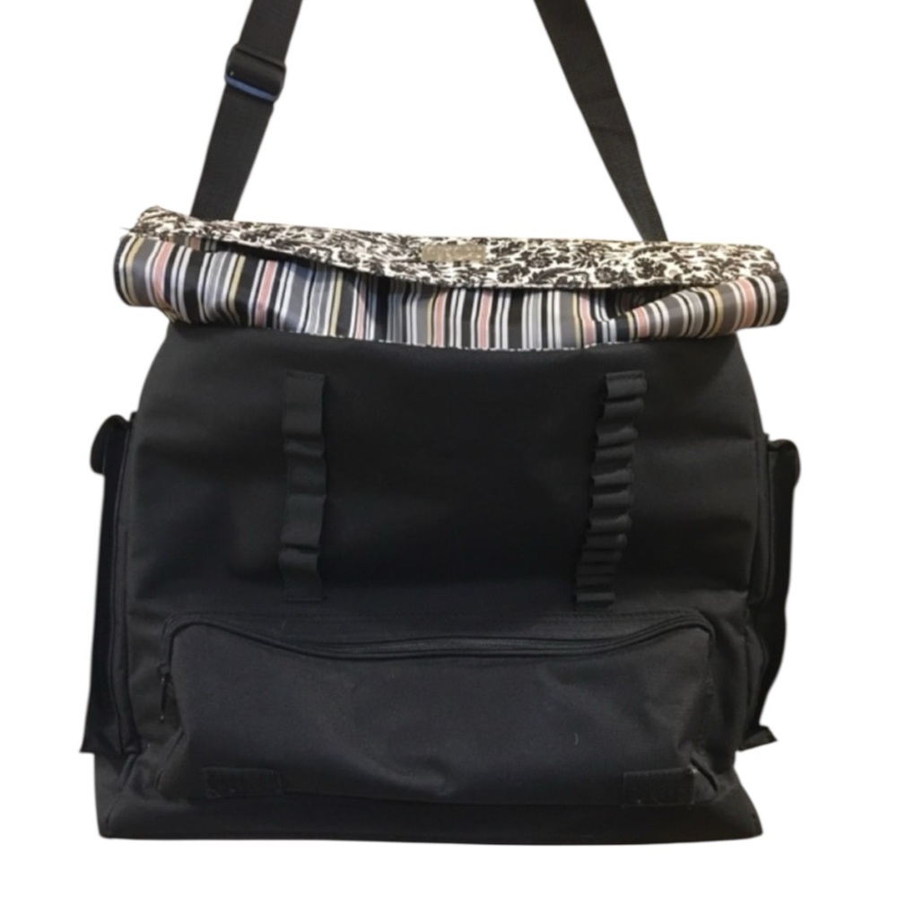 CROP IN STYLE *Huge* Scrapbooking Organizer Tote in Black/White — NWT - Picture 9 of 16